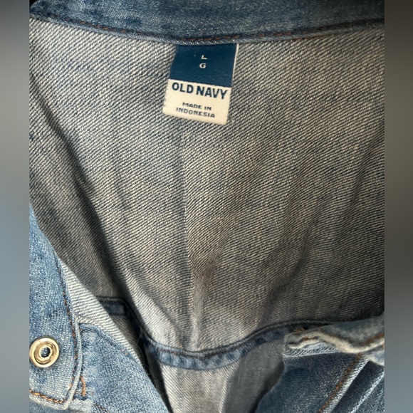 Jean shirt with pearly snaps Old Navy - Picture 3 of 5